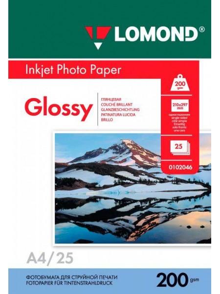 LOMOND Фотобумага глянцевая А4 (210 х 297) 200 г/м 25л. односторонняя LOMOND Фотобумага глянцевая А4 (210 х 297) 200 г/м 25л. односторонняя
