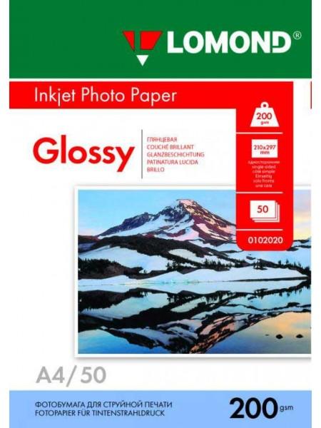 LOMOND Фотобумага глянцевая А4 (210 х 297) 200 г/м 50л. односторонняя LOMOND Фотобумага глянцевая А4 (210 х 297) 200 г/м 50л. односторонняя