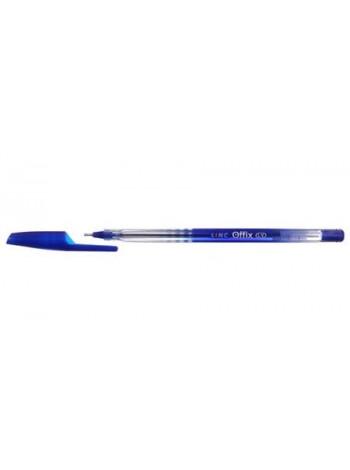 Linc Ручка шариковая одноразовая Offix, корпус ассорти, стержень синий