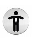 DURABLE Информационная табличка "WC для мужчин", 83 мм