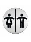 DURABLE Информационная табличка "WC для мужчин/женщин", 83 мм
