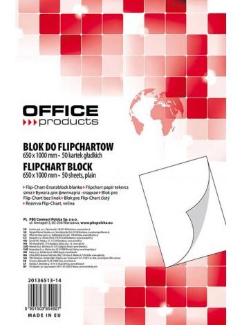 Bi-office Блок бумажный для флип-чарта, 650х1000 мм, 50 листов, нелинованный