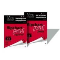 2x3 Блок бумажный для флип-чарта, 58х83 см, 10 листов, в клетку