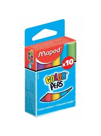 MAPED Мелки круглые "Color Peps", цветные, 10 шт