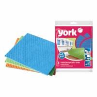 York Салфетка губчатая сухая, 3 шт./уп.