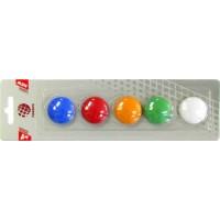 ГЛОБУС Набор магнитов цветных 30 мм, 5шт