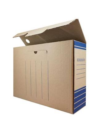 KOROBOFF Короб архивный из бурого гофрокартона ширина 100 мм KOROBOFF Короб архивный из бурого гофрокартона ширина 100 мм