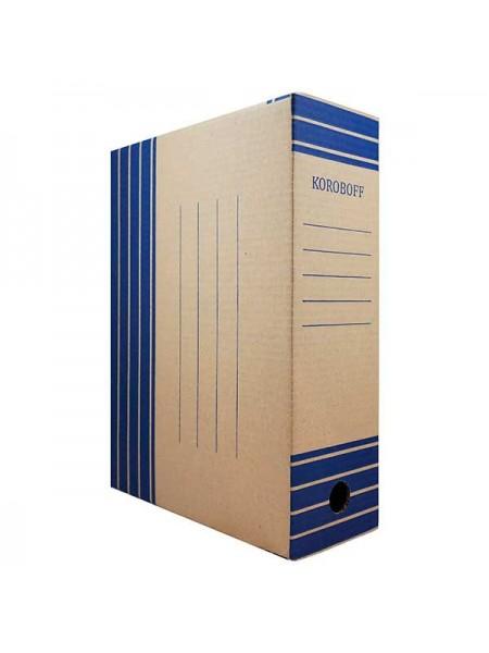 KOROBOFF Короб архивный из бурого гофрокартона ширина 150 мм KOROBOFF Короб архивный из бурого гофрокартона ширина 150 мм