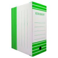 KOROBOFF Короб архивный из белого гофрокартона ширина 150 мм