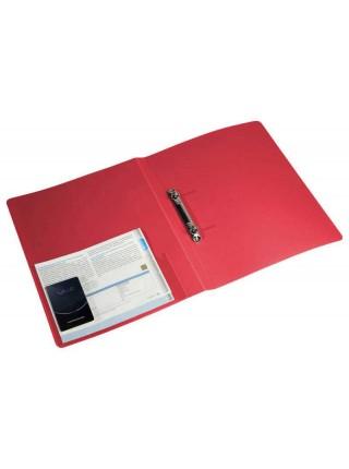 БЮРОКРАТ Папка на 2-х кольцах, 40 мм, A4 пластик 0.8мм, внутренний и торцевой карманы