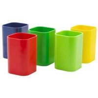 ЮНИ Карандашница непрозрачная, 100 х 70 мм, ассорти