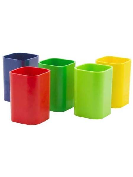 ЮНИ Карандашница непрозрачная, 100 х 70 мм, ассорти