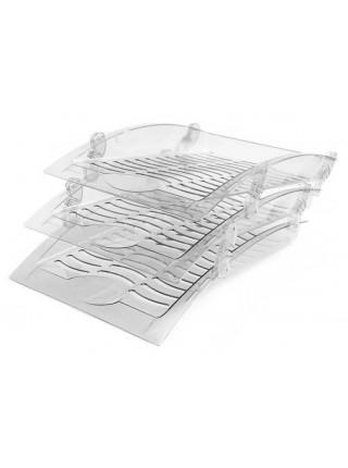 ЮНИ Лоток для бумаг горизонтальный "Бриз" ЮНИ Лоток для бумаг горизонтальный "Бриз"