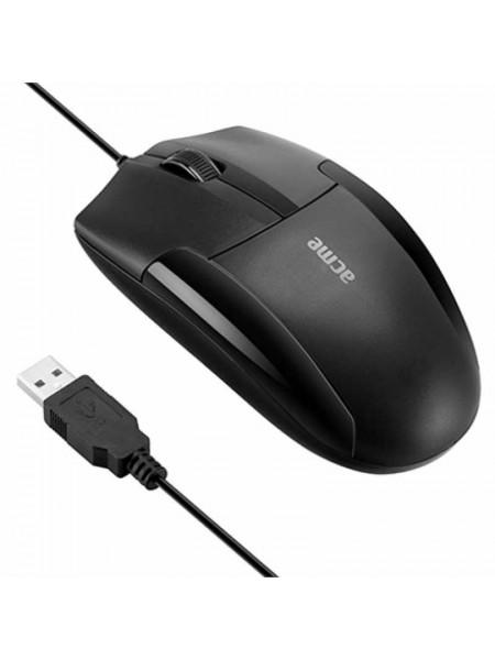 Acme Мышь компьютерная оптическая USB MS14, черная Acme Мышь компьютерная оптическая USB MS14, черная