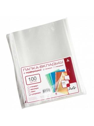 БЮРОКРАТ Папка-вкладыш "СУПЕРЛЮКС", ф.А4+, 100 мкм, глянцевый (100 шт/уп) БЮРОКРАТ Папка-вкладыш "СУПЕРЛЮКС", ф.А4+, 100 мкм, глянцевый (100 шт/уп)
