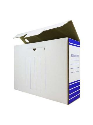 KOROBOFF Короб архивный из белого гофрокартона ширина  80 мм KOROBOFF Короб архивный из белого гофрокартона ширина  80 мм