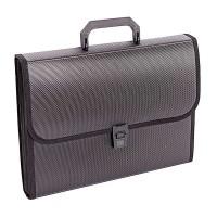 inФормат Портфель А4, 13 отделений, пластик, 950 мкм., черный