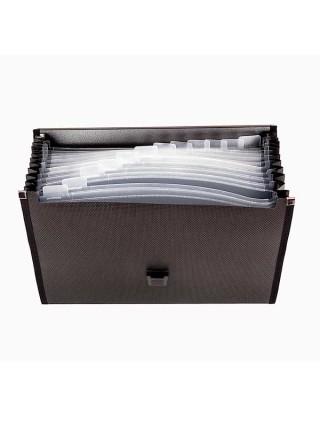 inФормат Портфель А4, 13 отделений, пластик, 950 мкм., черный