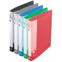 БЮРОКРАТ Папка на 2-х кольцах, 27 мм, A4 пластик 0.7мм, внутренний и торцевой карманы