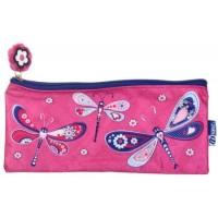 Феникс Пенал однокамерный, 195 х 90 мм, «Стрекозы», розовый