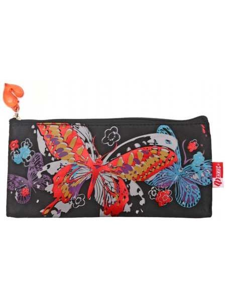 Феникс Пенал однокамерный, 195 х 90 мм, «Красивая бабочка», черный