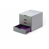 DURABLE Блок из 4-х лотков закрытый Varicolor