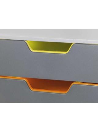 DURABLE Блок из 4-х лотков закрытый Varicolor