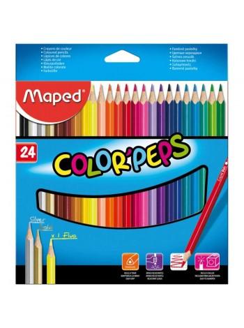 MAPED Цветные карандаши "Color Peps" 24 шт