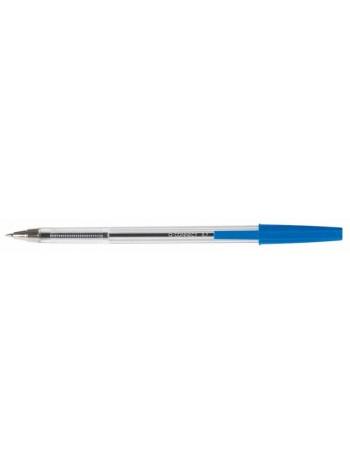 Q-CONNECT Ручка шариковая синяя, прозрачный корпус