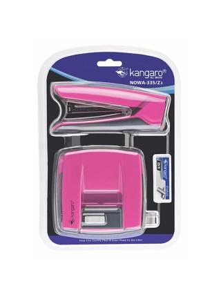 KANGARO Набор канцелярский Nowa 335/Z3 дырокол + степлер + скобы 26/6