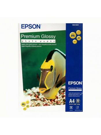 EPSON Фотобумага глянцевая Premium Glossy Photo Paper, A4, 50л, 255 г/м2. 