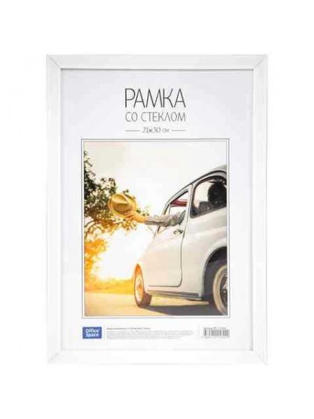 OfficeSpace Рамка пластиковая 21*30см, цвет белый №6/1 OfficeSpace Рамка пластиковая 21*30см, цвет белый №6/1