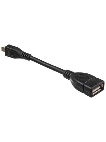Defender Переходник USB OTG microUSB(M)-USB(F), длина 8 см, черный Defender Переходник USB OTG microUSB(M)-USB(F), длина 8 см, черный
