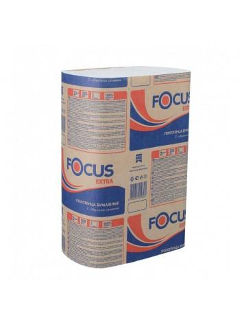 FOCUS EXTRA Полотенца бумажные листовые Z-сложения однослойные, 250 л, 100% целлюлоза