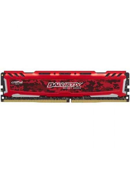 Crucial Оперативная память 16GB DDR4 PC4-21300 Ballistix Sport LT Red