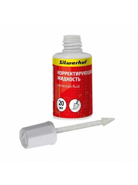 SILWERHOF Корректирующая жидкость на растворителе 20 мл, со спонжем