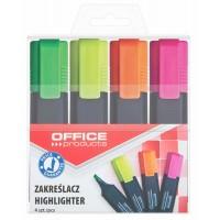 OfficeProducts Набор текстовых маркеров 4шт, ассорти