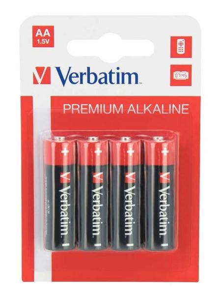 Verbatim Батарея AA Alkaline LR06, 4шт, блистер Verbatim Батарея AA Alkaline LR06, 4шт, блистер