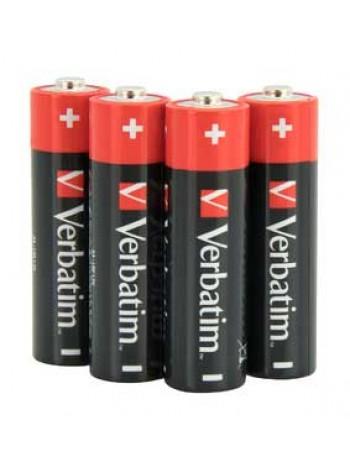 Verbatim Батарея AA Alkaline LR06, 4шт, в пленке