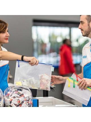 tarifold Папка-конверт на молнии, 250 х 115 мм, ассорти