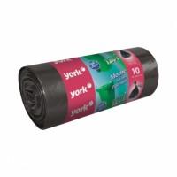 York Мешки для мусора 120л. 10шт/рулон, прочные