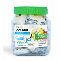 GRASS Таблетки для посудомоечных машин Colorit 5 в 1, 16 шт