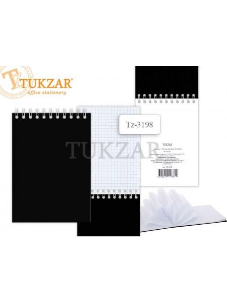 TUKZAR Блокнот А5, 60л., на гребне с пластиковой обложкой