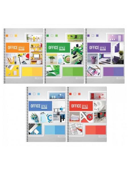 ArtSpace Тетрадь А4, 96 листов, клетка, на гребне "Офис. Яркие краски"