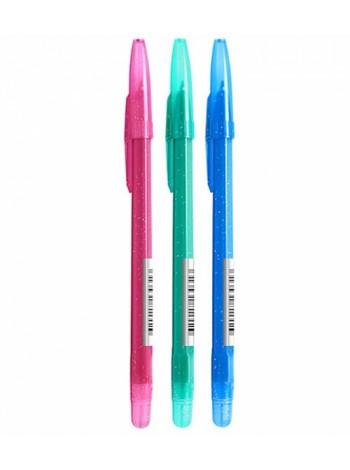 СТАММ Ручка шариковая "Конфетти" синий стержень 0.7 мм на масляной основе