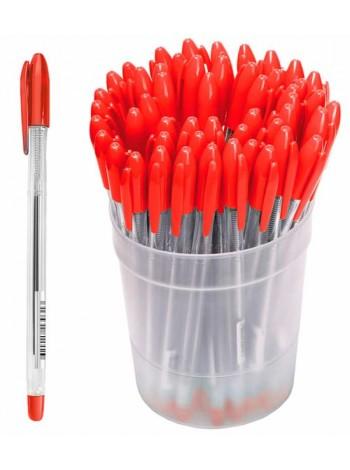 СТАММ Ручка шариковая  "Vega" 511 с красным стержнем, на масляной основе, 0.7 мм