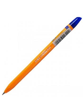 Linc Ручка шариковая Corona Plus 0.7 мм, корпус оранжевый, стержень синий