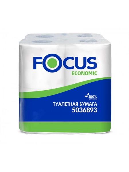 Туалетная бумага 2-х слойная FOCUS Economic 17 м, (8 шт в упак)