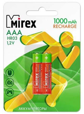 MIREX Аккумулятор  АAА 1000 мАч NiMH (блистер по 2 шт.)