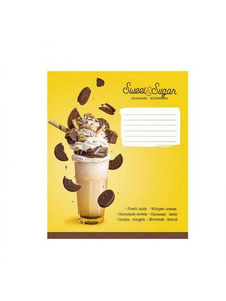 Школярик Тетрадь А5, 12 л. на скобе "Sweet&Sugar;", клетка